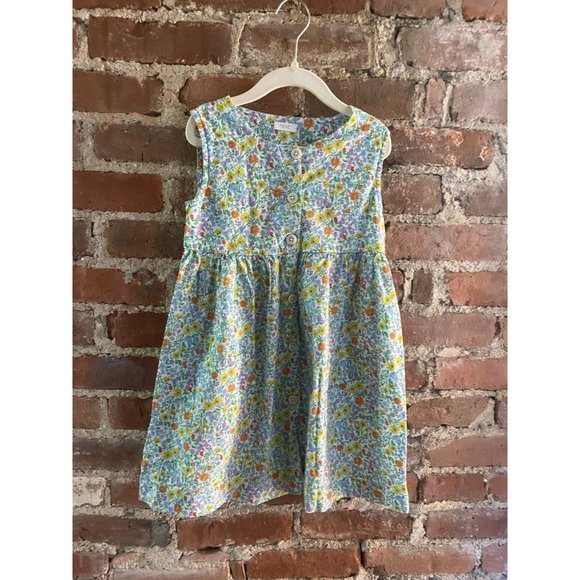 Next UK Floral Pinafore Dress Cotton 5/6/7 See measurements - Picture 3 of 12